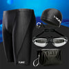 Men Swimming Shorts Waterproof Competition Swim Goggles with Ear-plug Cap Trunks - Sexikinis Swim