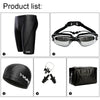 Men Swimming Shorts Waterproof Competition Swim Goggles with Ear-plug Cap Trunks - Sexikinis Swim