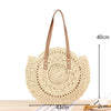 Round Straw Beach Bag