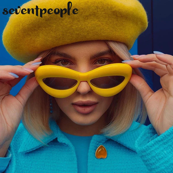 Plush women Cat Eye Sunglasses - Sexikinis Swim