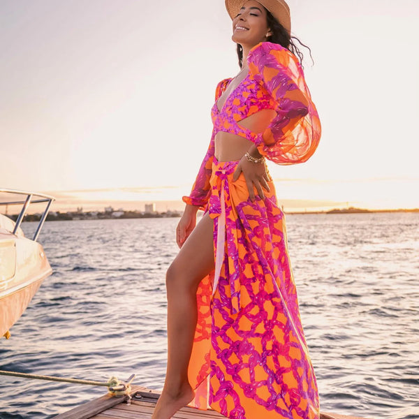 Puffer puff two piece swimsuit