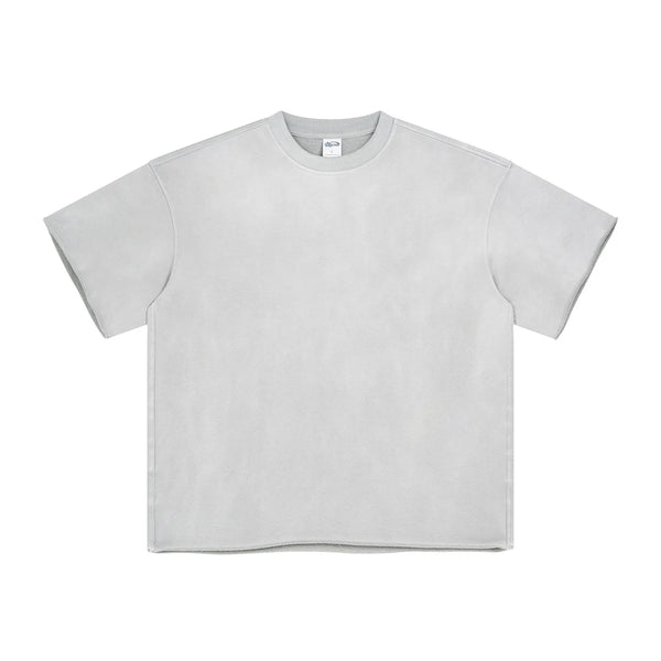 Plain white t-shirt on a white background