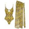 Avasnake one piece swimsuit with coverup