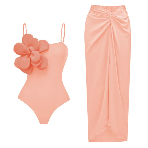 Hibiscus one piece swimsuit