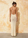 Comfortable & trendy KnittedCut Out Tassel Spaghetti Strap Bodycon Cover up