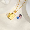 Envelope Photo Custom Stainless Steel Gift Jewelry Necklace