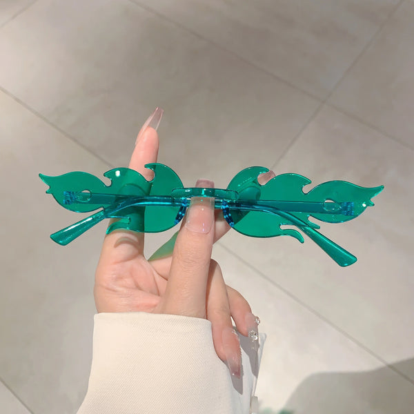 12 PCSFlame Shaped Sunglasses