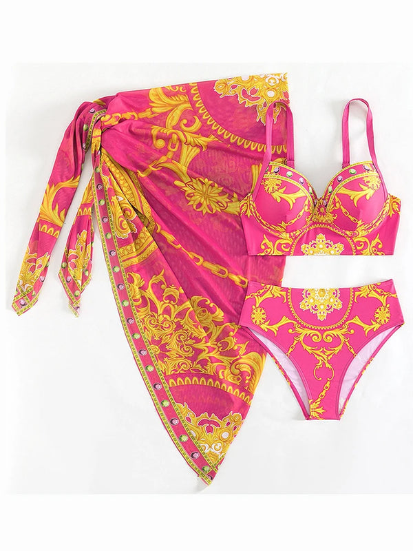 Lux three piece swimsuit