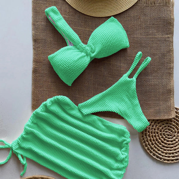 Minimalist three piece swimsuit