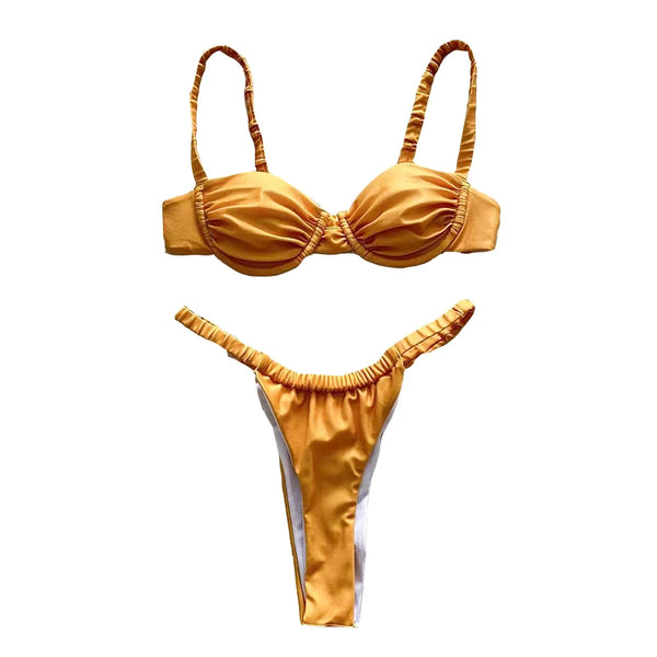 Golden Girl two piece swimsuit - Sexikinis Swim