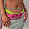 Sun Face Stainless Steel Belly Waist Chain Bikini Jewelry