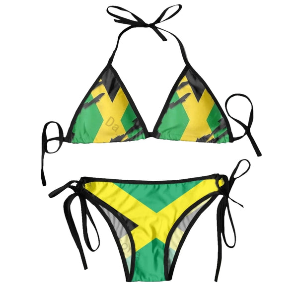 Sexy Jamaican Flag two piece swimsuit - Sexikinis Swim