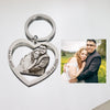 Personalized Couple Engraved Photo key chain Jewelry Gift