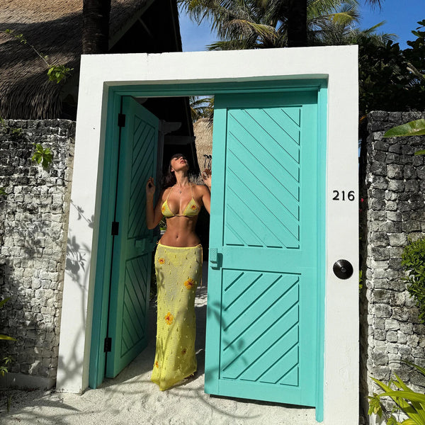 Tropical sally three piece Swimsuit