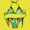 Sexy Jamaican Flag two piece swimsuit - Sexikinis Swim