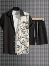 Resort wear Luxury Style Men's Short-sleeved outfit
