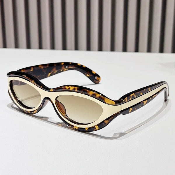 New Fashion Oval Cat Eye Sunglasses - Sexikinis Swim