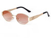 Retro Metal Frame Oval Sunglasses - Sexikinis Swim