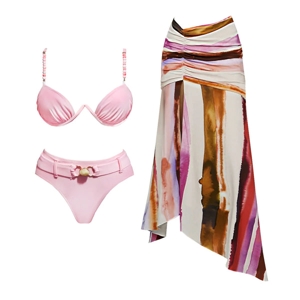 Koral three piece swimsuit set