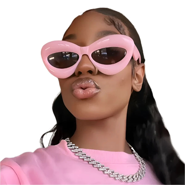 Plush women Cat Eye Sunglasses - Sexikinis Swim