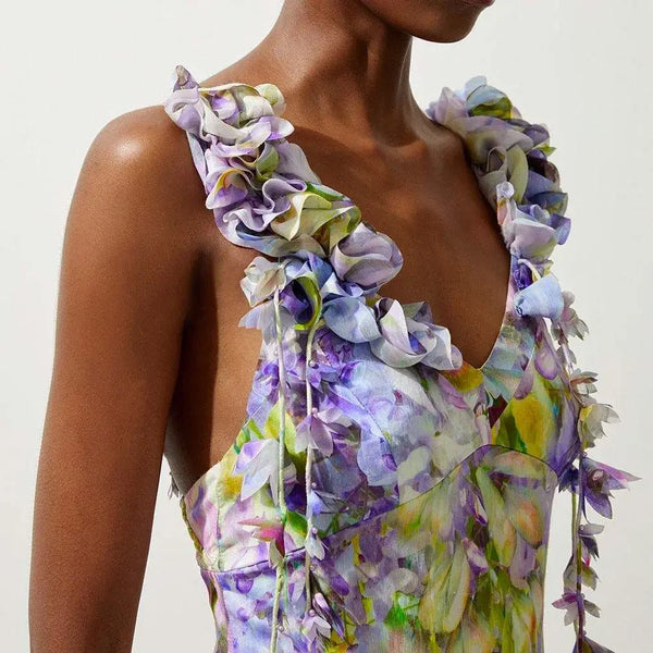 Garden vibe one piece with cover up swimsuit
