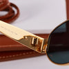 Gold Metal Frame OvalSmallSunglasses - Sexikinis Swim
