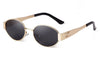 Retro Metal Frame Oval Sunglasses - Sexikinis Swim