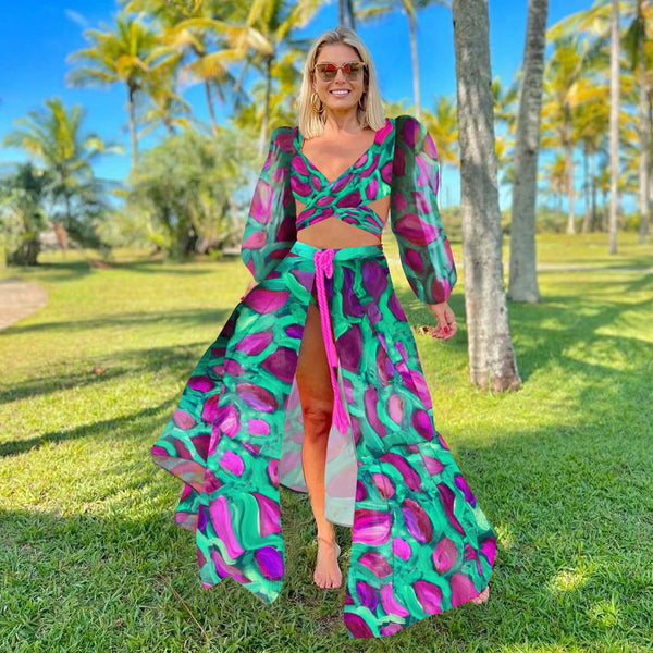 Puffer puff two piece swimsuit