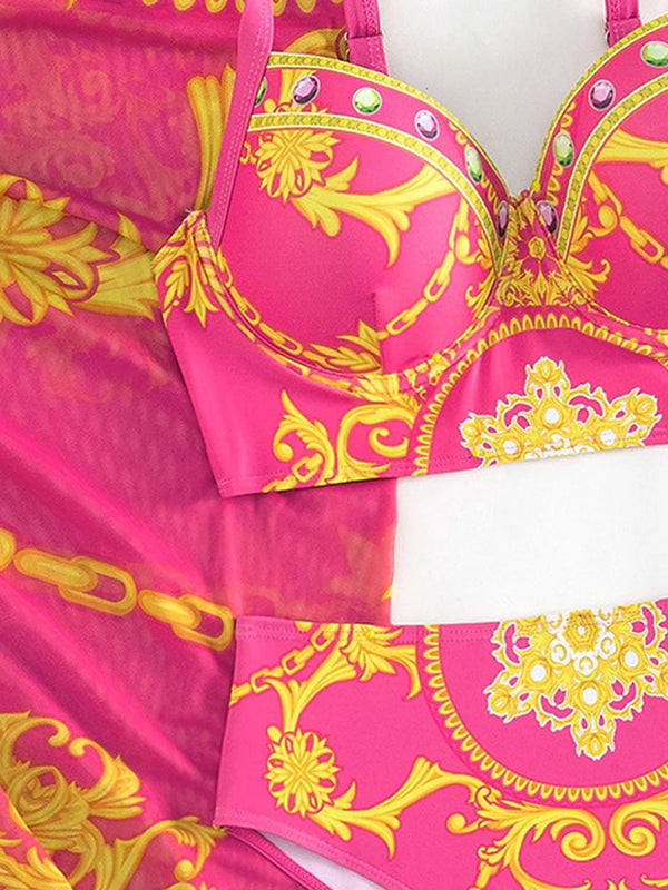 Lux three piece swimsuit