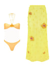 Tropical sally three piece Swimsuit
