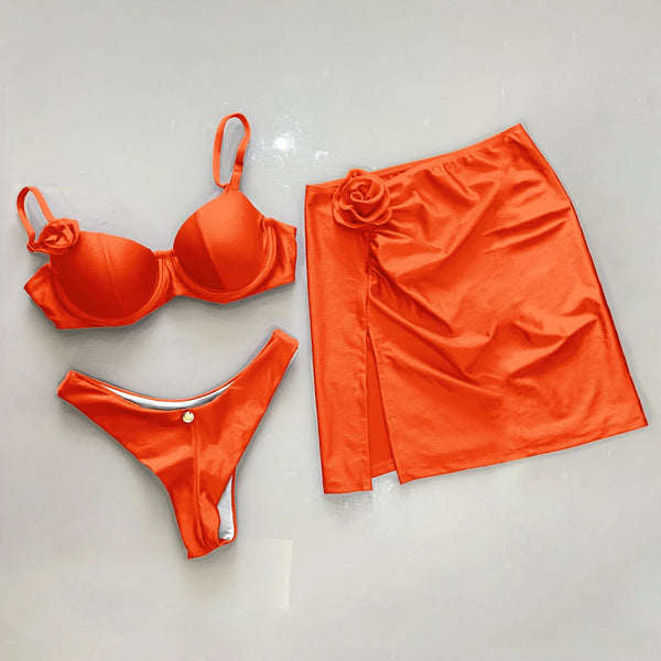 New bright color vacation two piece swimwear -Sexikinis Swim