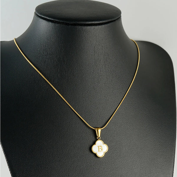 Lucky Clover Stainless Steel Pendant Necklace - Sexikinis Swim