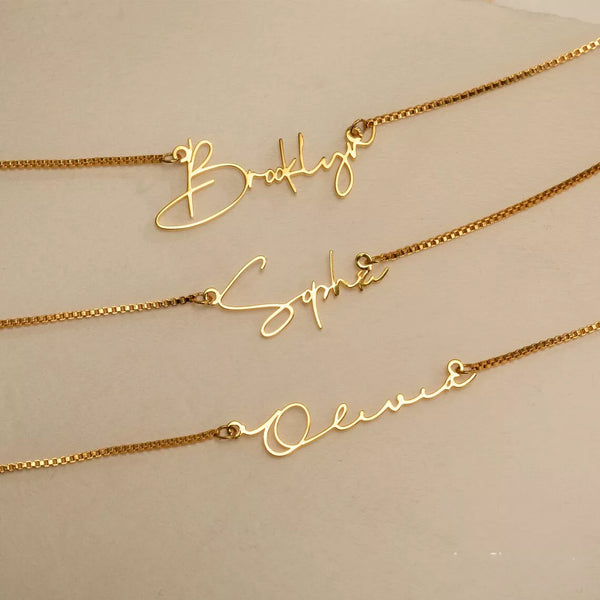 Personalized Gold Name Necklace - Sexikinis Swim