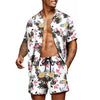 Floral Hawaiian two piece beach set
