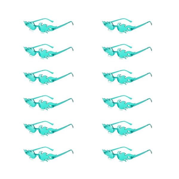 12 PCSFlame Shaped Sunglasses