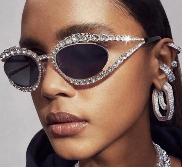 Designer Rhinestone Sunglasses - Sexikinis Swim