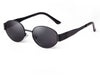 Retro Metal Frame Oval Sunglasses - Sexikinis Swim