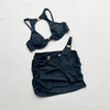 Classy cut-out two piece swimsuit with cover up