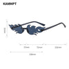12 PCSFlame Shaped Sunglasses
