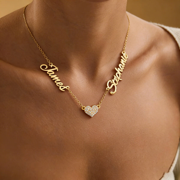 Custom Multiple Names Necklace for Women Stainless Steel Jewelry