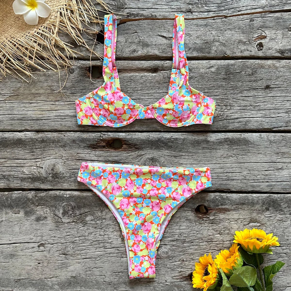 Floral Funky two piece swimsuit - Sexikinis Swim