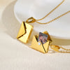 Envelope Photo Custom Stainless Steel Gift Jewelry Necklace