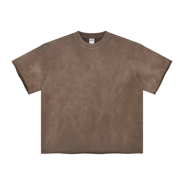 Brown t-shirt on a white background