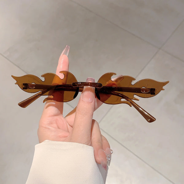 12 PCSFlame Shaped Sunglasses