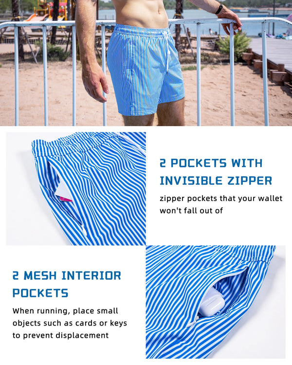 Mens Swim Quick Dry Beach Shorts - Sexikinis Swim