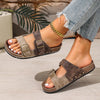 New Retro Thick-SoledLuxury Metal Buckle Decorated Slippers