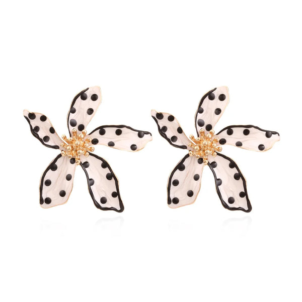 Sweet Big Flower Stud Earrings - Sexikinis Swim