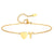 Women Heart Initial Stainless Steel Personalized Anklet Bracelets