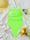 Lacy one piece swimsuit - Sexikinis Swim