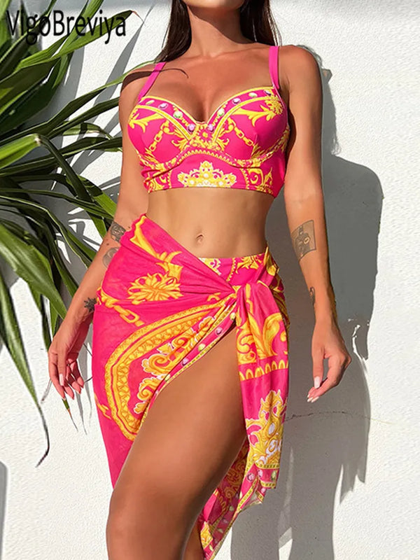 Lux three piece swimsuit